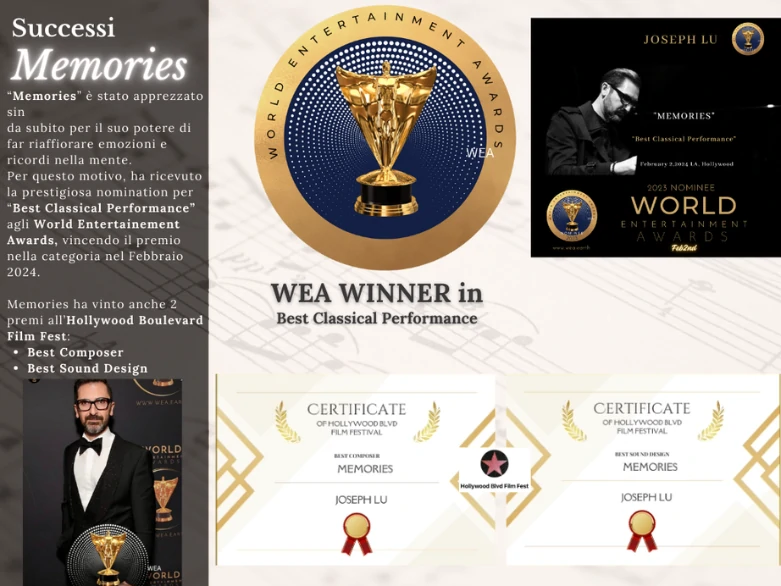 Targetta riconoscimento a Joseph Lu, Successo Memories