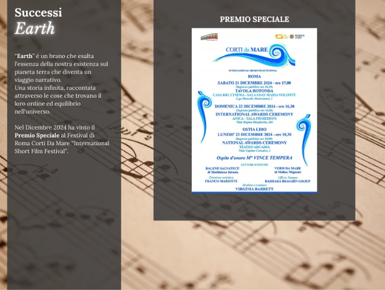 Targetta riconoscimento a Joseph Lu, Successo Pour Marie