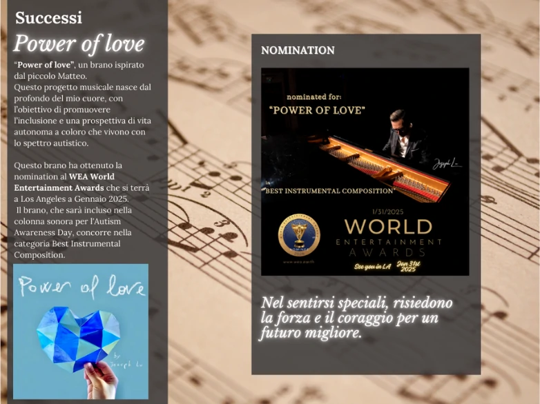 Targetta riconoscimento a Joseph Lu, Power of Love